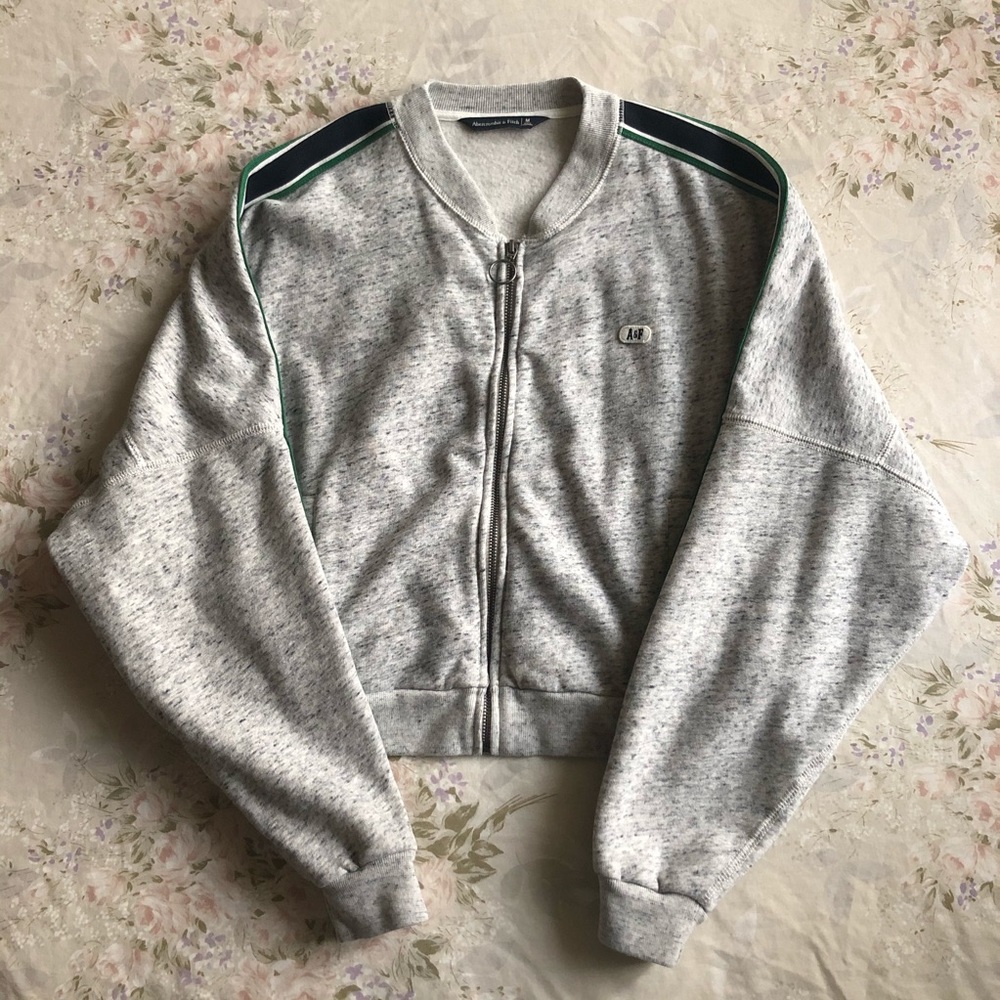 A&F Striped Cotton Jacket